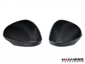 Alfa Romeo Giulia Mirror Covers - Carbon Fiber - Caps - Feroce Carbon